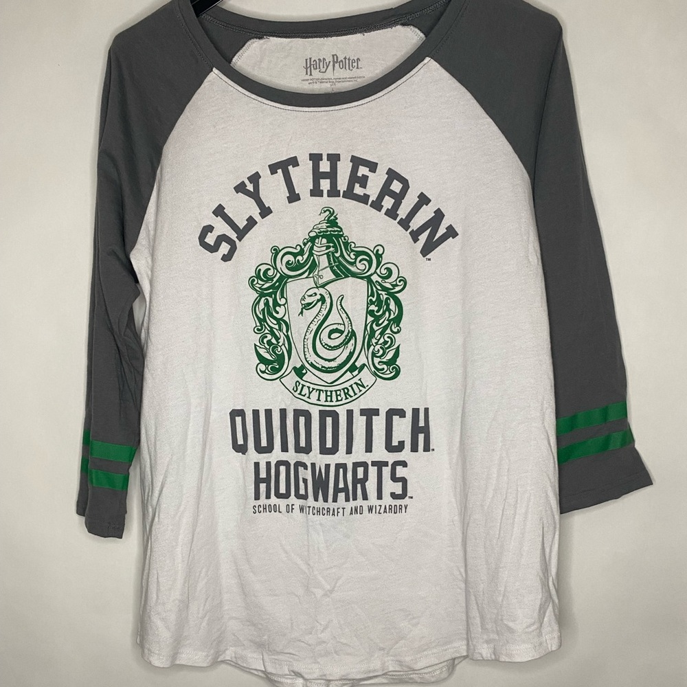 Slytherin Quidditch Harry Potter 3/4 Sleeve Tee